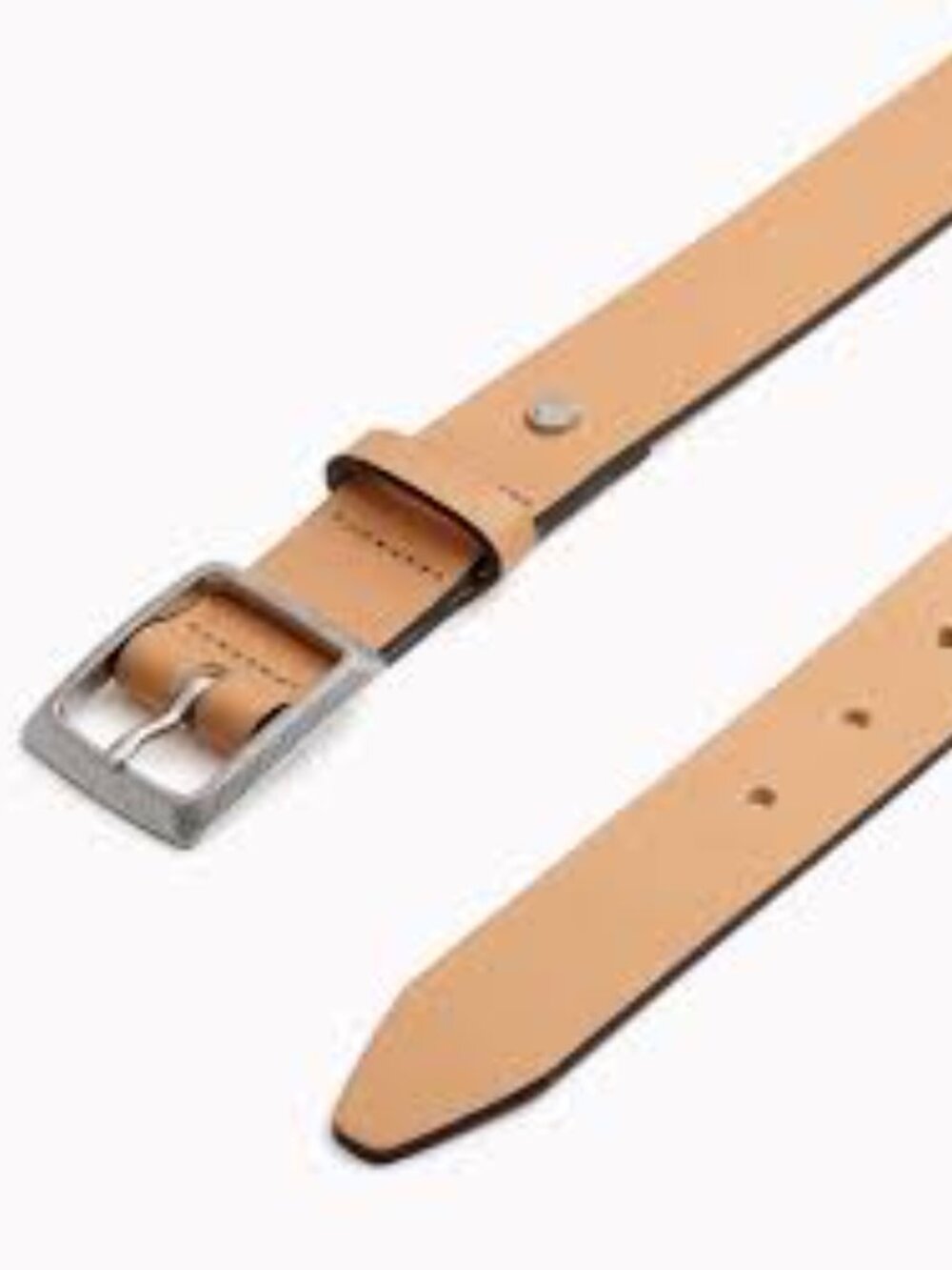rag & bone Leather Boyfriend Belt, Caramel, Large - Picture 1 of 8